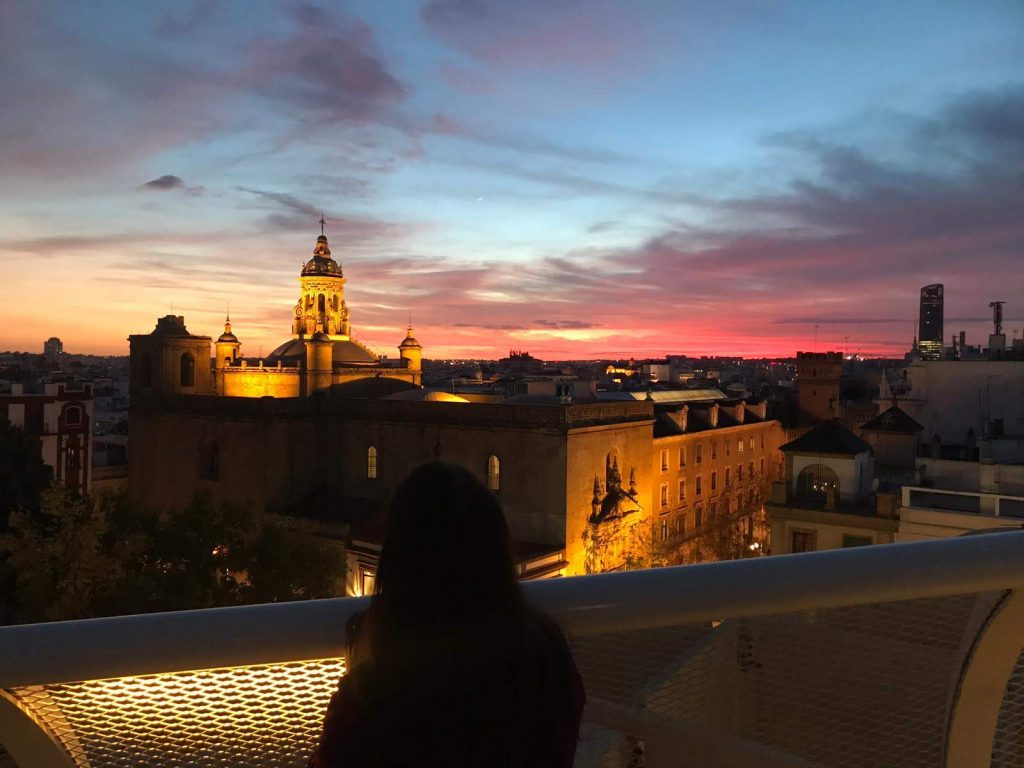 Sevilla Andalucía Spain - La setas view. Amazing sunset