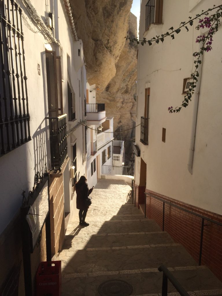 Setenil de las bodegas Spain. Town built under rocks in Andalucia