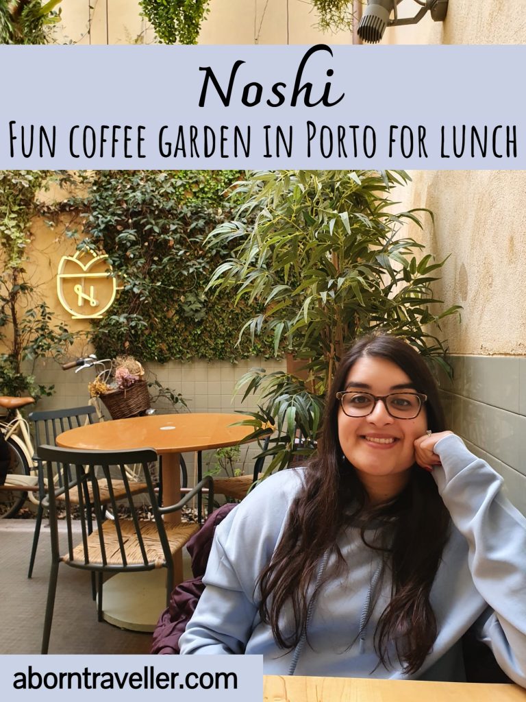 Noshi: Fun coffee garden in Porto for lunch